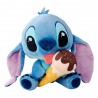 Peluche Stitch avec Glace 25 cm - Lilo & Stitch