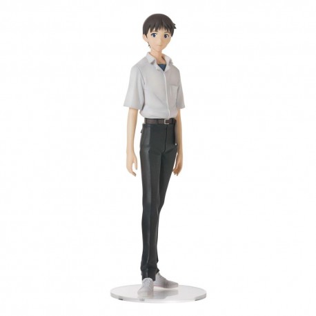 Estatua de PVC de Shinji Ikari en uniforme, 22 cm