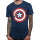 Camiseta Capitán América Marvel Escudo Wasted