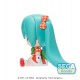 Figurine chibi de 8 cm de Hatsune Miku avec robe rouge et verte