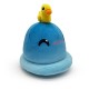 Peluche bleue Puddle Slime Stickie avec canard jaune