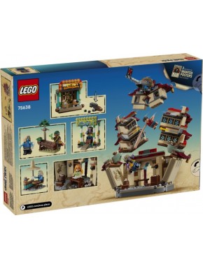 Set LEGO ONE PIECE Batalha em Arlong Park com minifiguras e pagoda