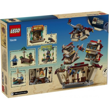 Set LEGO ONE PIECE Batalha em Arlong Park com minifiguras e pagoda