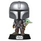 Figura POP de The Mandalorian con Grogu de 9 cm