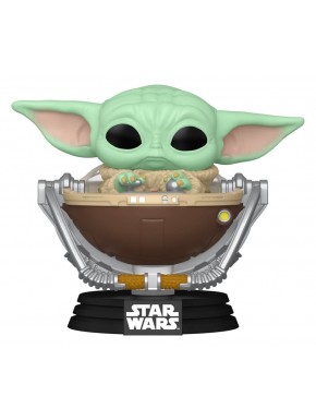 Figura POP! Vinyl Grogu en cochecito de Star Wars