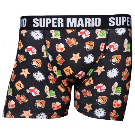 Boxer Super Mario Nintendo Pixel