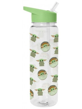 Botella de agua transparente con ilustraciones de The Child