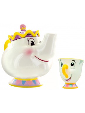 Set Mrs Potts and Chip Cup and Teapot Beauty and The Beast