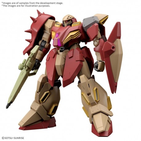 Figura Gundam Evolución Type-F01 de Bandai en rojo y beige