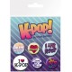 Pack de 6 badges design varié KPOP