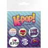 Pack de 6 Badges KPOP - Design Varié