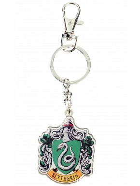 Metal key ring Slytherin Shield with Carabiner