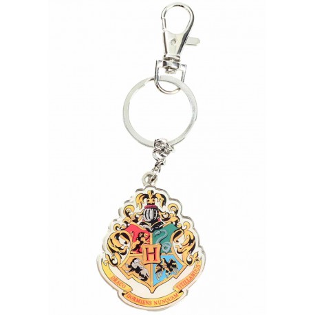 Keychain-metal Hogwarts Shield with Carabiner