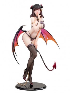 Estátua Personagem Original Nafu com asas e traje minimalista