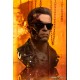 Busto T-800 de Terminator 2 con detalle de daño en batalla