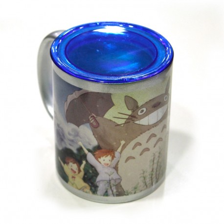 Cup Totoro and silver with a tight-fitting lid