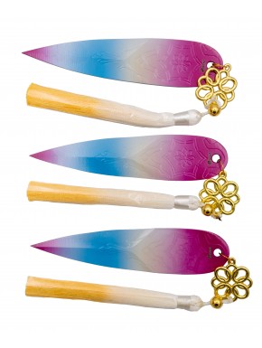 Conjunto de facas de lançamento Zoey Huntrix com bainha e borlas