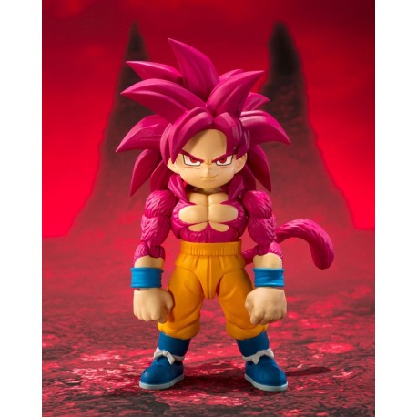 Figura Dragon Ball Goku Super Saiyan 4 articulada 8 cm
