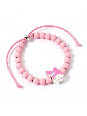 Pulsera rosa de Hello Kitty con colgante My Melody