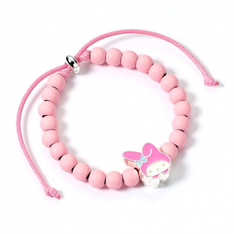 Pulsera rosa de Hello Kitty con colgante My Melody