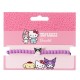 Pulsera morada Hello Kitty con colgante Kuromi