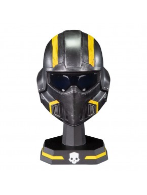 Réplica capacete tático B-01 Helldivers 2 em preto e amarelo