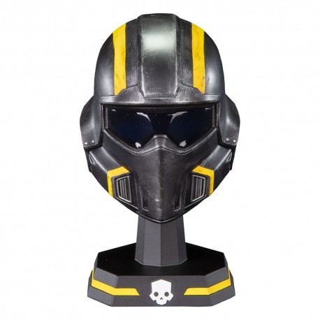 Réplica capacete tático B-01 Helldivers 2 em preto e amarelo