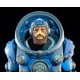 Figura Deluxe Vellok Speer de Cosmic Legions com armadura azul