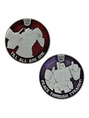 Moeda Transformers G1 Autobots vs Decepticons edição limitada