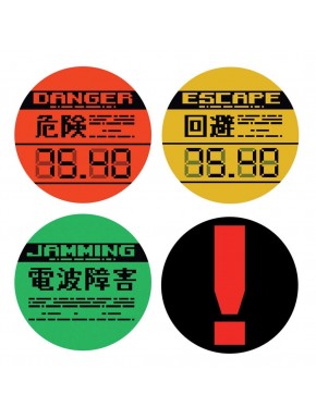 Conjunto de 4 porta-copos de metal Metal Gear Solid