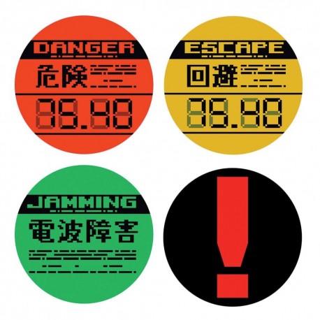 Conjunto de 4 porta-copos de metal Metal Gear Solid