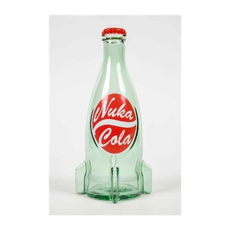 Garrafa de vidro Nuka Cola com tampas de Fallout