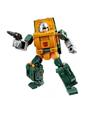 Figura Transformers Retro G1 Autobot Brawn 13 cm en modo robot y SUV