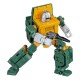 Figura Transformers Retro G1 Autobot Brawn 13 cm en modo robot y SUV