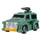 Figura Transformers Retro G1 Autobot Brawn 13 cm en modo robot y SUV