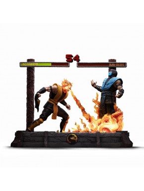 Statue de Scorpion de Mortal Kombat avec LED, échelle 1/10