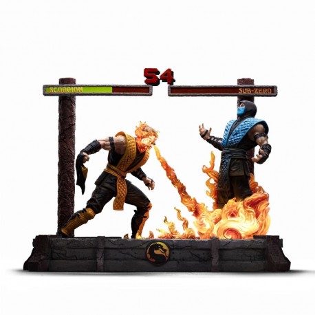 Statue de Scorpion de Mortal Kombat avec LED, échelle 1/10