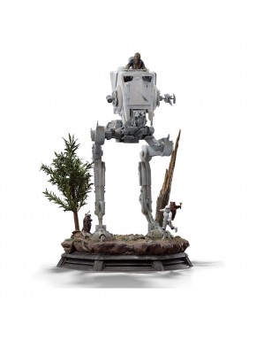 Statue Star Wars AT-ST et Chewbacca 53 cm