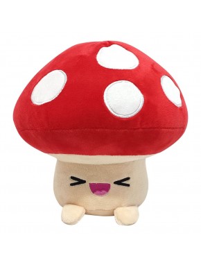 Peluche Yummis Mushroom rojo con lunares blancos