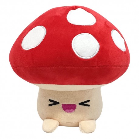 Peluche Yummis Mushroom rojo con lunares blancos