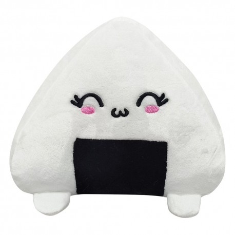 Peluche Yummis Onigiri de 22 cm con cara sonriente