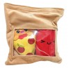 Ensemble de 2 Peluches Yummis Pizza & Cola en Sac 21 cm