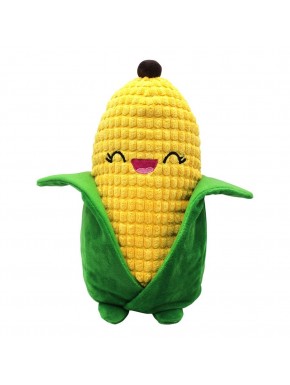 Pelúcia Yummis Milho de 20 cm com folhas verdes