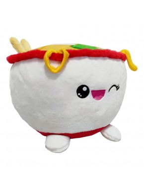 Peluche Yummis Ramen blanco de 20 cm con diseño kawaii
