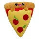 Peluche Yummis Pizza de 32 cm avec visage souriant