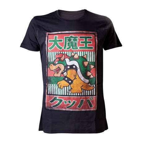 Camiseta Super Mario Bowser Kanji