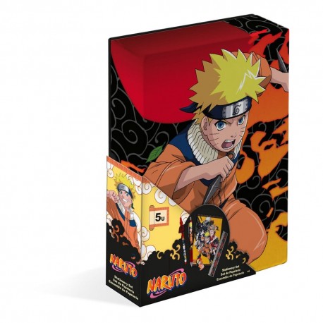 Set de papelería Naruto con bolígrafo, lápiz, goma y más