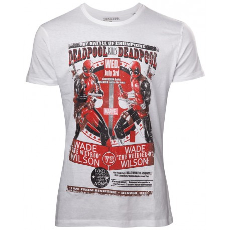 Camiseta Deadpool Kills Deadpool Blanca