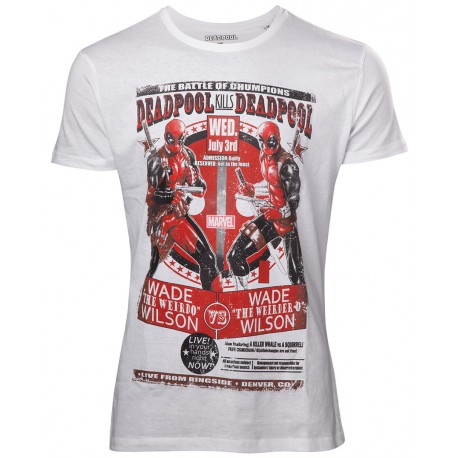 T-Shirt Deadpool Kills Deadpool White