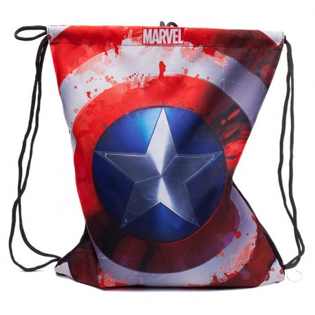 Bolsa Mochila gimnasio Capitán América Marvel